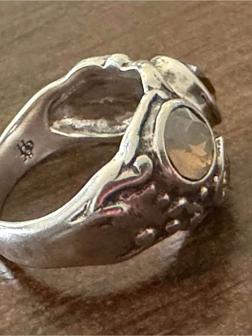 Grace & Heart LOVEJOY Ring .925 SS Swarovski Multi Stones Jewelry R1397 Size 5